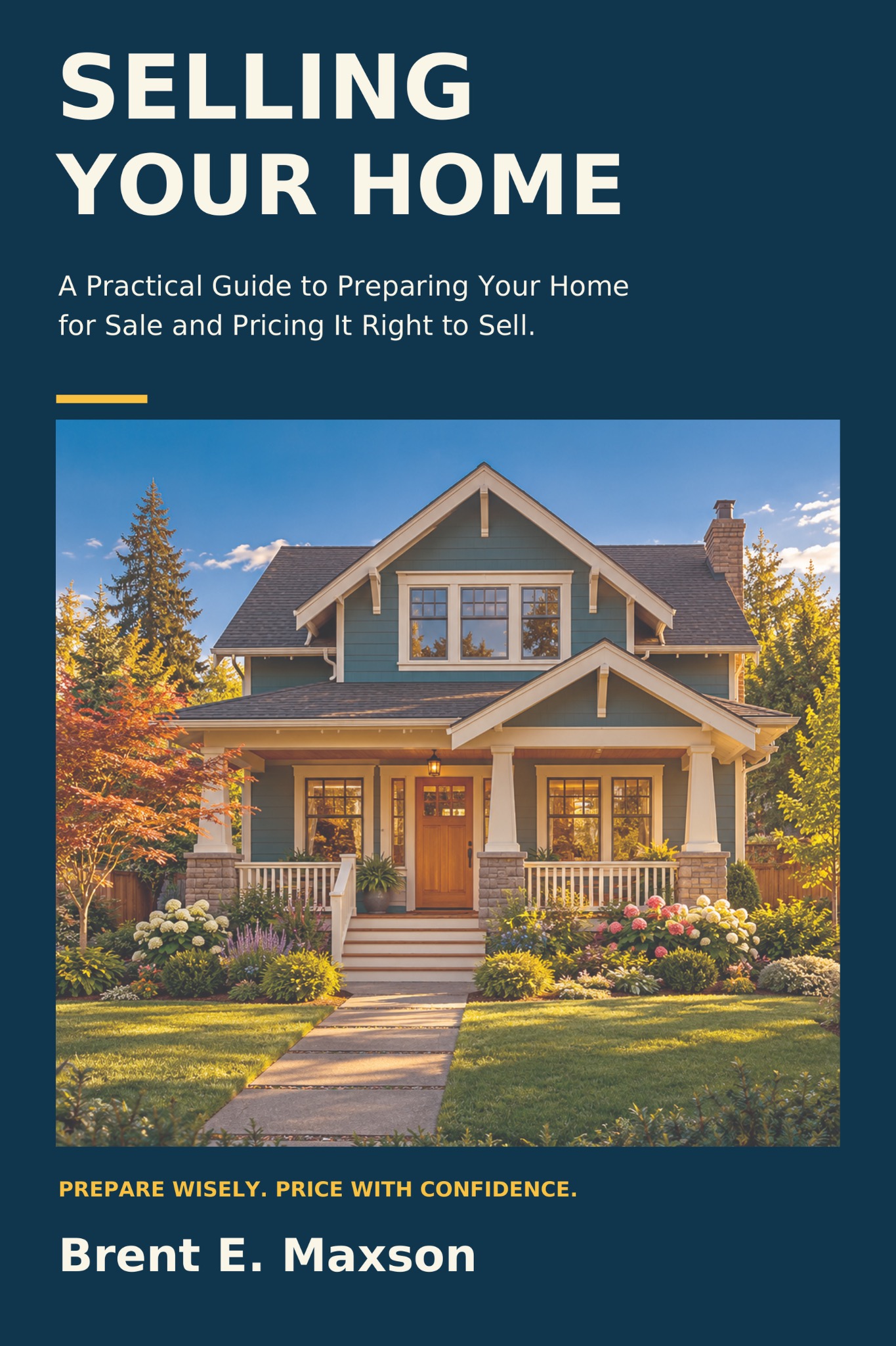 Selling Your Home by Brent E. Maxson — front cover featuring a Craftsman home